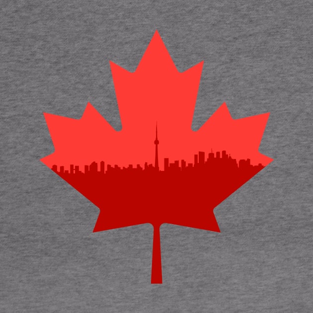 Canada - Maple Leaf Skyline Toronto _002 by Tridaak